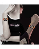 Case bumper Stone PC negro para Apple Watch Ultra 49mm, protección resistente a golpes y arañazos.