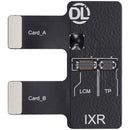 Cable flex para tester DL400 Pro, compatible con iPhone XR (A1984, A2105, A2106, A2108), esencial para reparación de pantalla LCD y display.