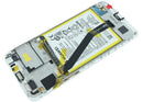 Pantalla LCD original Huawei Y6 2018 (ATU-L21) con marco blanco para reparación de display roto.