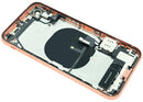 Tapa trasera coral iPhone XR (A1984, A2105, A2106) reacondicionada, repuesto para back housing.