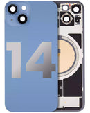 Encuentra la tapa trasera con placa de acero para iPhone 14 en Quetzaltenango con carga inalámbrica, NFC, MagSafe y linterna flex.