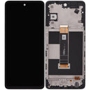 Pantalla completa refurbished con marco para TCL 50 XL NxtPaper 5G (T702M), lista para repuesto y reparación.