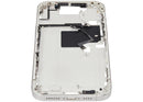 Chasis blanco titanio para iPhone 16 Pro Max US, con botones de volumen y encendido. Repuesto de alta calidad.