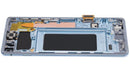 Pantalla OLED de repuesto para Samsung Galaxy S10 Prism Blue, con marco, ideal para reparación de pantalla rota.