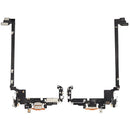 Puerto de carga flex iPhone 17 Pro Max A3294 Cosmic Orange para reparación, un repuesto esencial para solucionar problemas de carga.