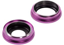 Encuentra en Xela Quetzaltenango un conjunto de 2 lentes de cámara trasera con soporte y bisel de color rosa para iPhone 16/16 Plus.