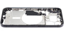 Tapa trasera original iPhone 15 Pro Max A2849, titanio negro, grado C, repuesto OEM.