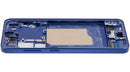 Pantalla OLED completa con marco para Samsung Galaxy S25 5G SM-S931B en azul marino, ideal para reparación de display.