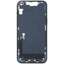Chasis medio iPhone 14 Plus Midnight (A2886) usado, con puerto de carga y pequeñas partes para reparación.