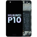 Pantalla original Huawei P10 negra, display LCD de repuesto para reparación de pantalla rota.