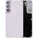 Tapa trasera de cristal Bora Purple para Samsung Galaxy S22 5G con lente de cámara integrada, ideal para reparación.