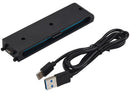 Base de carga KJH para Nintendo Switch 2 y Joy-Con, negra, con ranuras para dos controles.