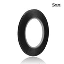 Cinta adhesiva de doble cara de 5mm de ancho y 33m de largo en color negro, ideal para proyectos de manualidades y reparaciones en Quetzaltenango.