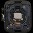 Tapa trasera Apple Watch Series 9 45mm LTE aluminio negro espacial, repuesto A2980, A2984 para reparación.