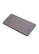Pantalla refurbished Huawei Mate 30 con marco verde, repuesto para reparación de display LCD.