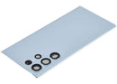Tapa trasera de vidrio azul cielo para Samsung Galaxy S22 Ultra 5G con lente de cámara integrada, repuesto.