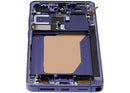 Pantalla de repuesto Samsung Galaxy S26 Ultra 5G Cobalt Violet con marco, ideal para reparación de display LCD roto.