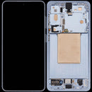 Pantalla OLED refurbished Sky Blue para Samsung Galaxy S26 5G, con marco, ideal para reparación de display.
