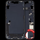 Marco medio Midnight usado para iPhone 14 Plus con puerto de carga, chasis A2632, A2885, A2886.