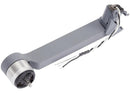 Brazo trasero derecho usado para DJI Mavic Pro, color gris oscuro, con detalles de conexión y montaje.