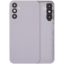Repuesto tapa trasera plateada para Samsung Galaxy A14 5G con lente de cámara, sin logo, calidad Aftermarket Plus.