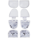 Botones gatillo blancos R1 L1 R2 L2 con resortes para reparación de control DualSense PS5 BDM-030.