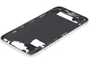 Marco medio blanco nube para iPhone Air A3260 usado con puerto de carga, ideal para reparación.