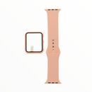 Pulsera + Bumper Con Protector De Pantalla Para  Apple Watch 42 Mm Palo Rosa