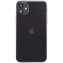 Tapa trasera usada iPhone 11 negra con puerto de carga y piezas pequeñas, modelos A2111, A2221, A2223.