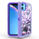 Funda protectora glitter liquid bumper PURPLE