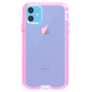 Funda transparente rosada claro antichoque para iPhone 12/12 Pro, protección elegante y duradera SlowBack.