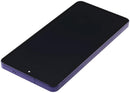 Pantalla de repuesto Samsung Galaxy S26 Ultra 5G Cobalt Violet con marco, ideal para reparación de display LCD roto.