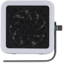 Ventilador 2UUL Aiolos DA98 negro con luz LED, extractor de humo y enfriador para soldadura de placa base.
