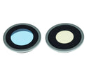 Lente de cámara trasera verde para iPhone 12/12 Mini, con bracket y aro, repuesto 10 pack.
