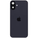 Tapa trasera original negra para iPhone 16 Plus con MagSafe, NFC y flex de linterna.