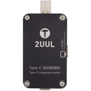 Tester de diagnóstico 2UUL PW32 Type-C para reparación de puerto de carga USB-C, con pantalla digital.