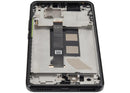 Pantalla OLED negra refurbished para Xiaomi Redmi Note 14 Pro 5G / Poco X7, con marco para fácil reparación.