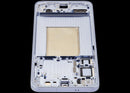 Pantalla OLED con marco para Samsung Galaxy S25 Plus 5G en color Icy Blue, ideal para reparación de pantalla rota.