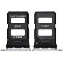 Bandeja SIM blanca de cerámica para Xiaomi 13 Pro (2210132C, 2210132G), repuesto para reparación.