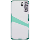 Tapa trasera de repuesto lavanda para Samsung Galaxy S21 FE 5G con lente de cámara.