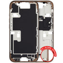 Tapa superior de iPhone 16 Pro (A3083) color titanio desierto, con pequeñas piezas y marco, repuesto OEM C.