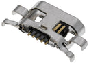 Puerto de carga para soldadura de 05 pines con conector Micro B y 4 puntos de anclaje disponible para reparaciones en Xela, Quetzaltenango.