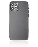 Tapa trasera para iPhone 12 Pro con componentes pequenos pre-instalados (Version EE.UU.) (Usada original grado C) (Grafito)