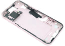 Tapa superior iPhone 15 rosa usada, carcasa A3090, A3092, A3094, A3096, pieza de repuesto Apple.