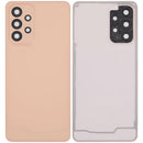 Tapa trasera color durazno para Samsung Galaxy A33 5G (A336) con lente de cámara, repuesto original.