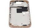 Mid-frame housing para iPhone 16 Pro Max US Version color Desert Titanium, incluye botones de encendido y volumen, ideal para reparación.
