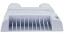Base multifuncional blanca Dobe TP5-3552D para enfriar y cargar consolas PlayStation 5 y PS5 Slim.
