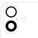 Compra en Xela Quetzaltenango el set de 2 piezas de lentes de cámara trasera de zafiro real para iPhone 16 / 16 Plus y realiza la reparación tú mismo con adhesivo incluido.