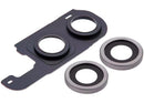 Lente de cámara trasera con anillo de cubierta para Samsung Galaxy Z Flip 6 5G (F741) (Silver Shadow) en Xela Quetzaltenango.