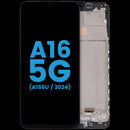 Pantalla incell con marco para Samsung Galaxy A16 5G (A166U) US Version, repuesto para reparación de pantalla rota.